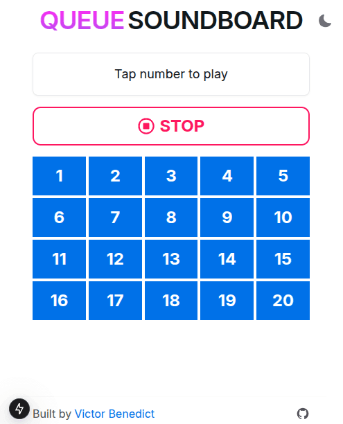 Picture of Queue Soundboard App